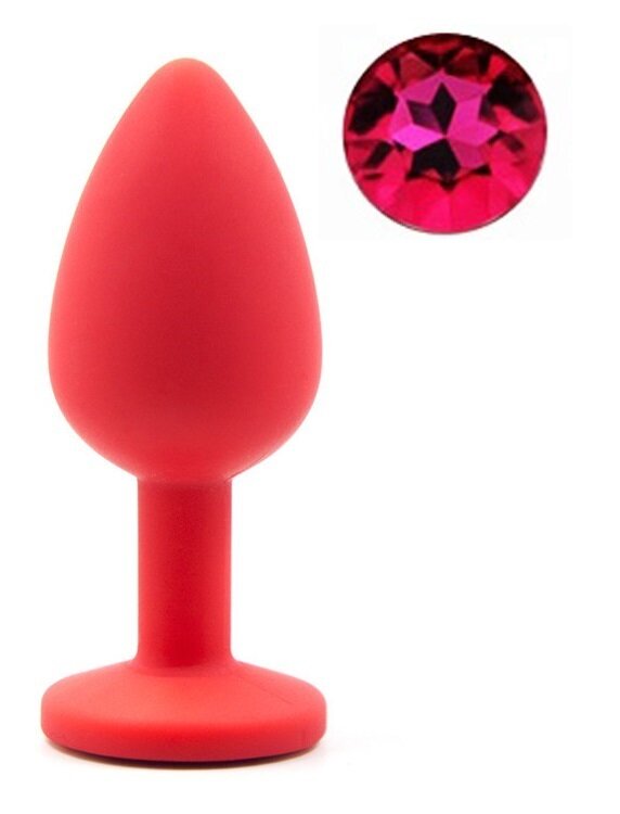 Guilty Toys Dop Anal Silicone Buttplug Small Rosu/Roz
