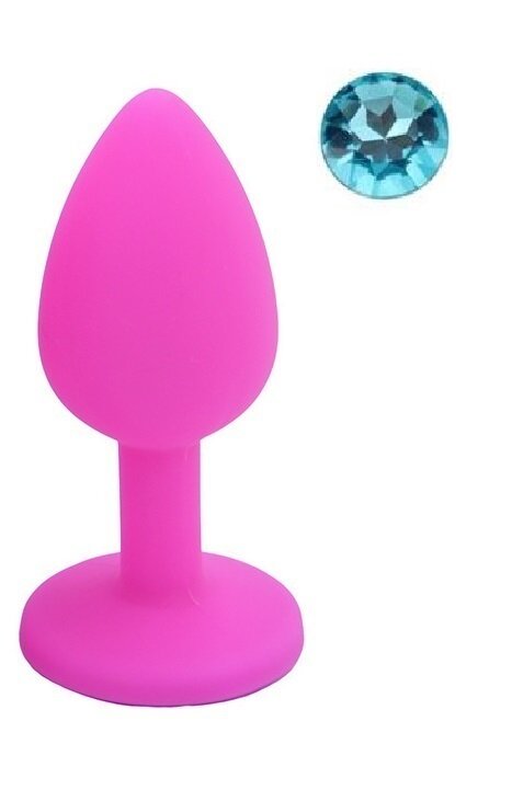 Guilty Toys Dop Anal Silicone Buttplug Small Roz/Albastru Deschis