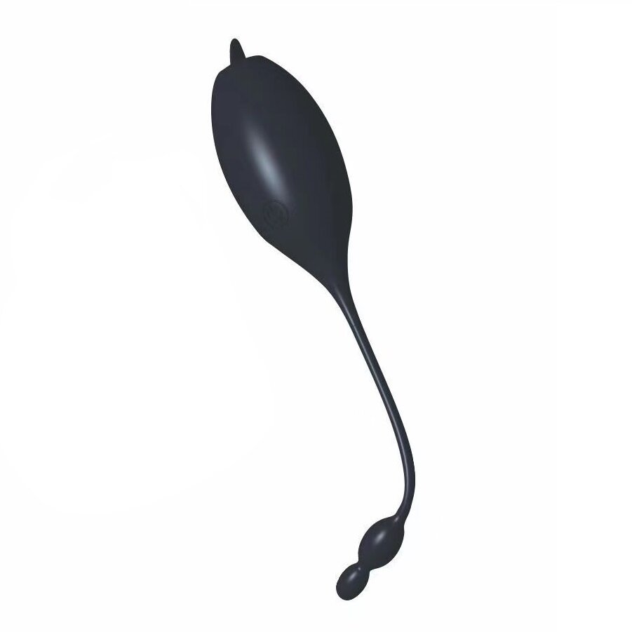 Guilty Toys Ou Vibrator Mini Tongue 10 Moduri Vibratii Silicon USB Negru