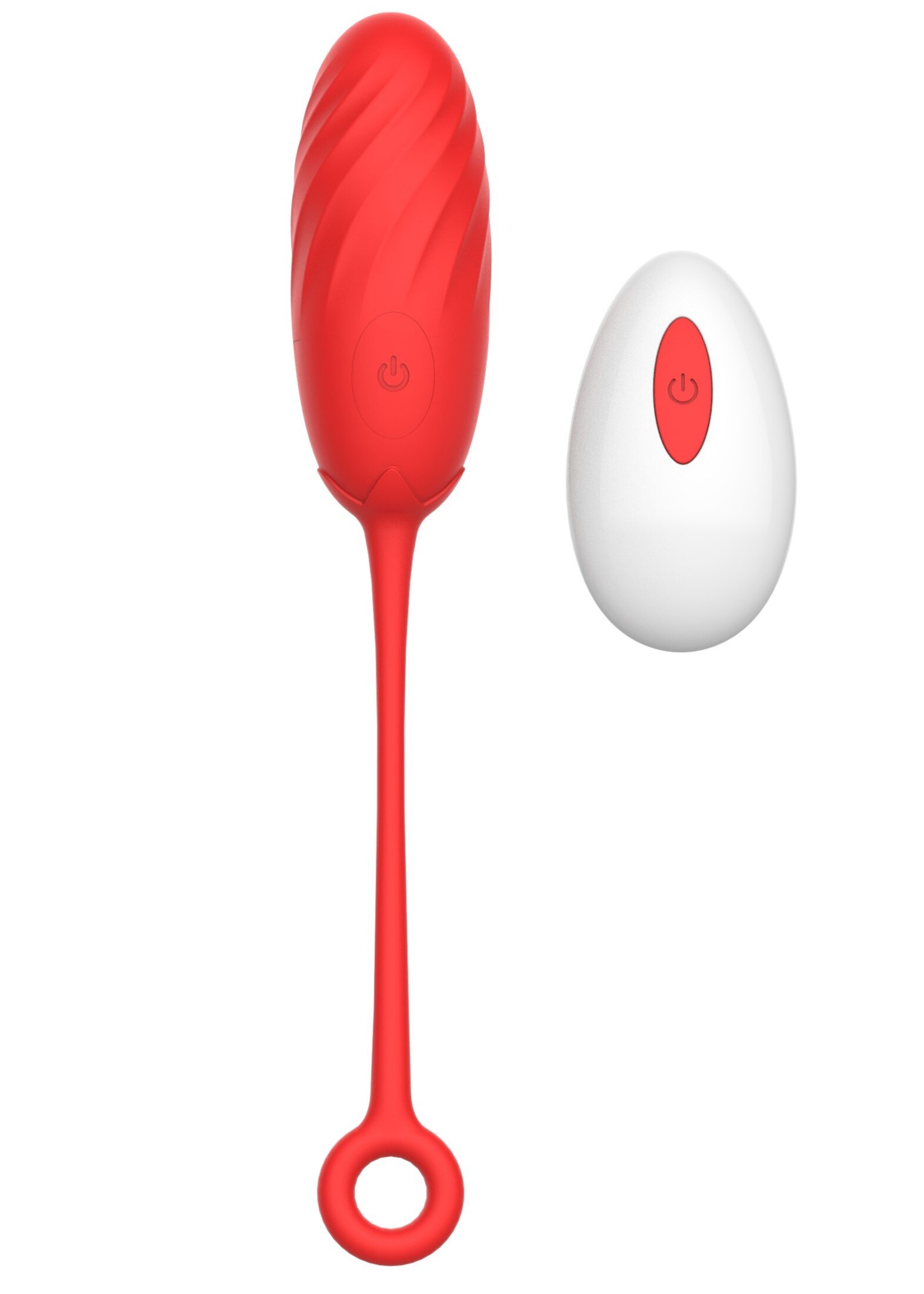 Guilty Toys Ou Vibrator Pearl Love Egg 10 Moduri Vibratii Remote Control Silicon USB Rosu 19.5 cm Sexxify
