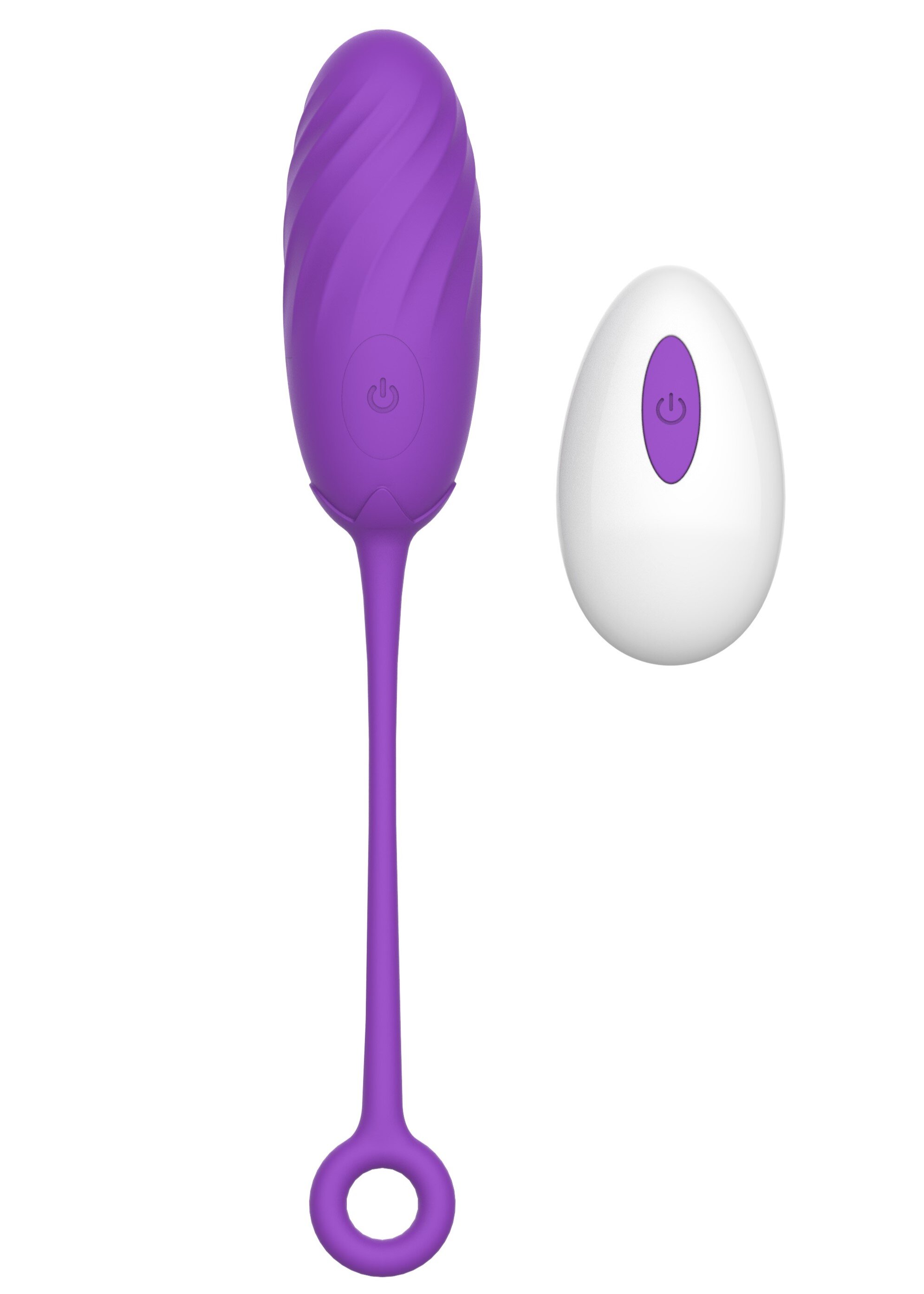 Guilty Toys Ou Vibrator Pearl Love Egg 10 Moduri Vibratii Remote Control Silicon USB Violet 19.5 cm Sexxify