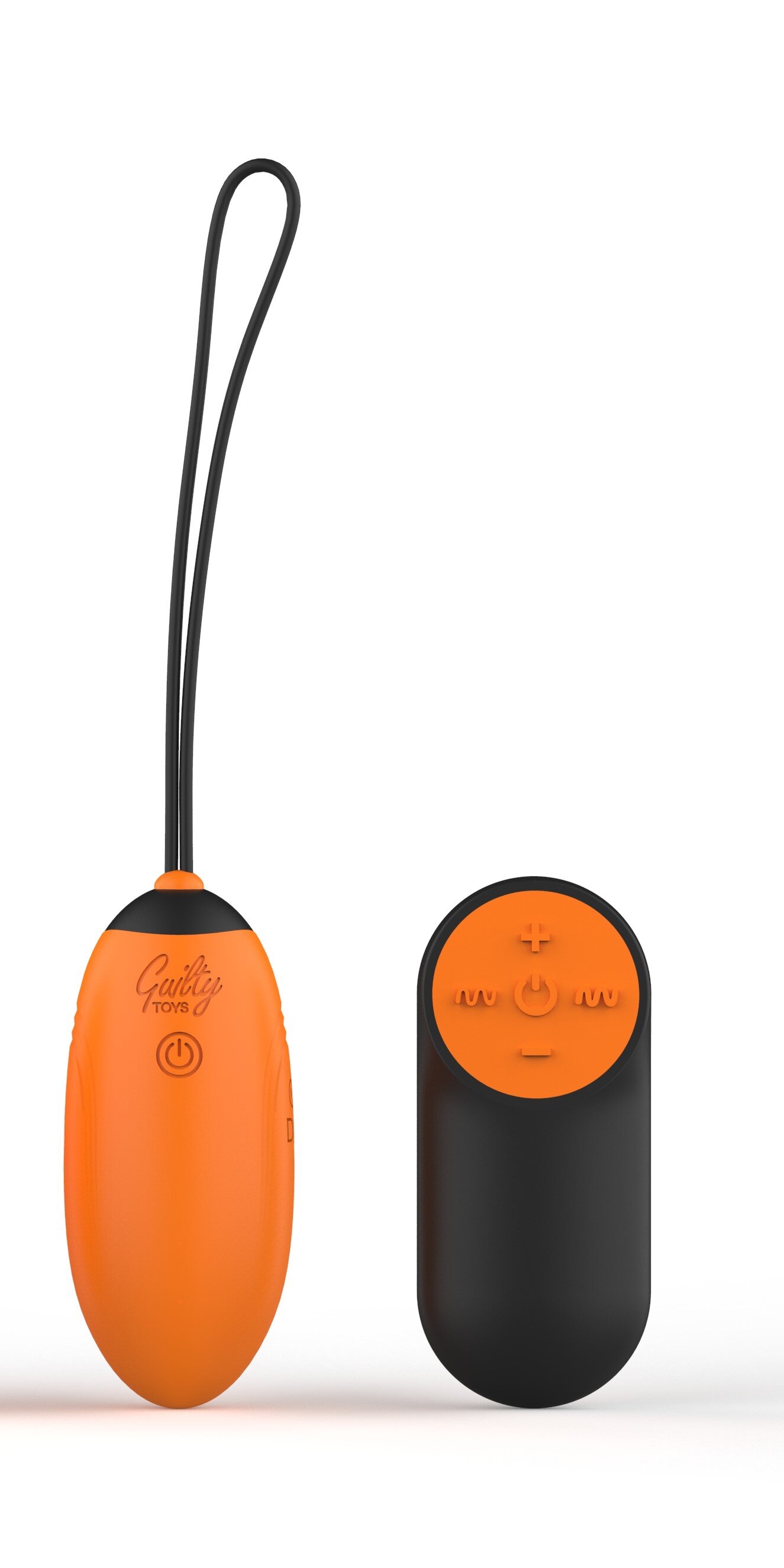 Guilty Toys Ou Vibrator Venus 7 Moduri Vibratii 4 Intensitati Silicon USB Remote Control Portocaliu/Negru Cosmic Love