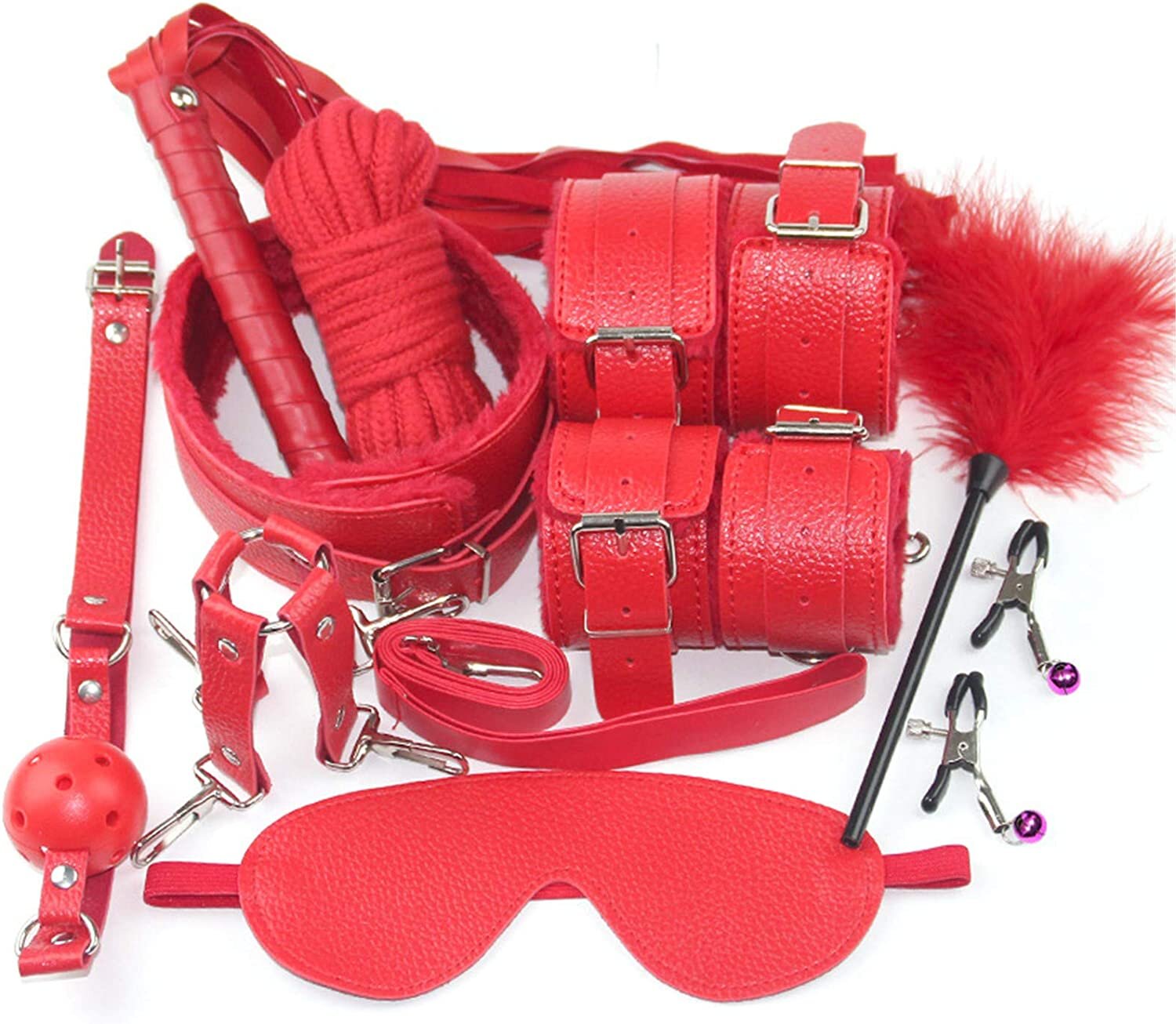Guilty Toys Set BDSM 10 Piese Sinner Rosu