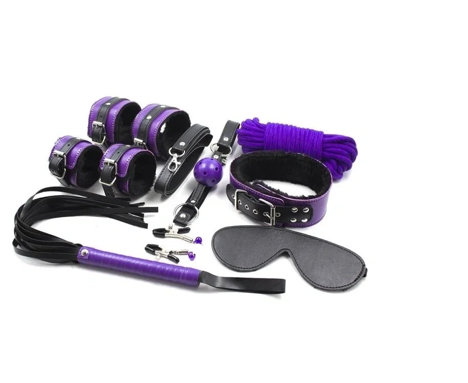 Guilty Toys Set BDSM 8 Piese Delight Submission Mov/Negru