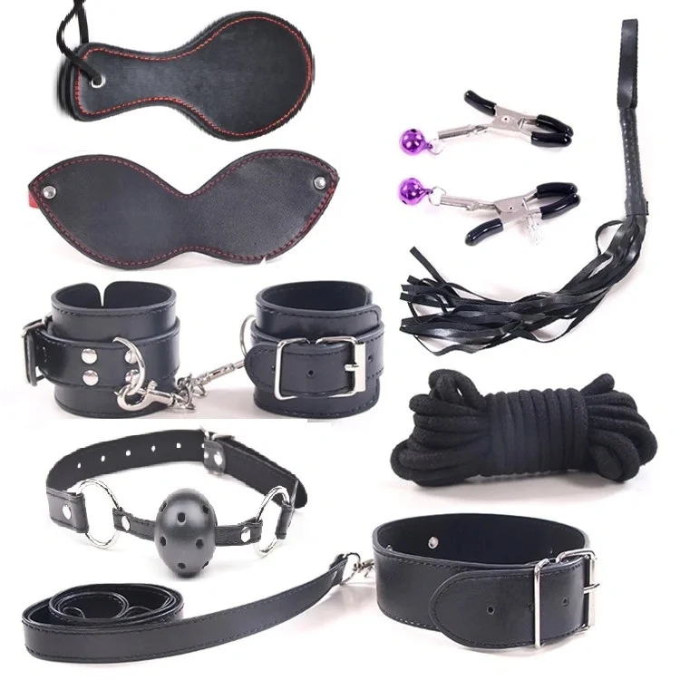 Guilty Toys Set BDSM 8 Piese Dungeon KIT Negru