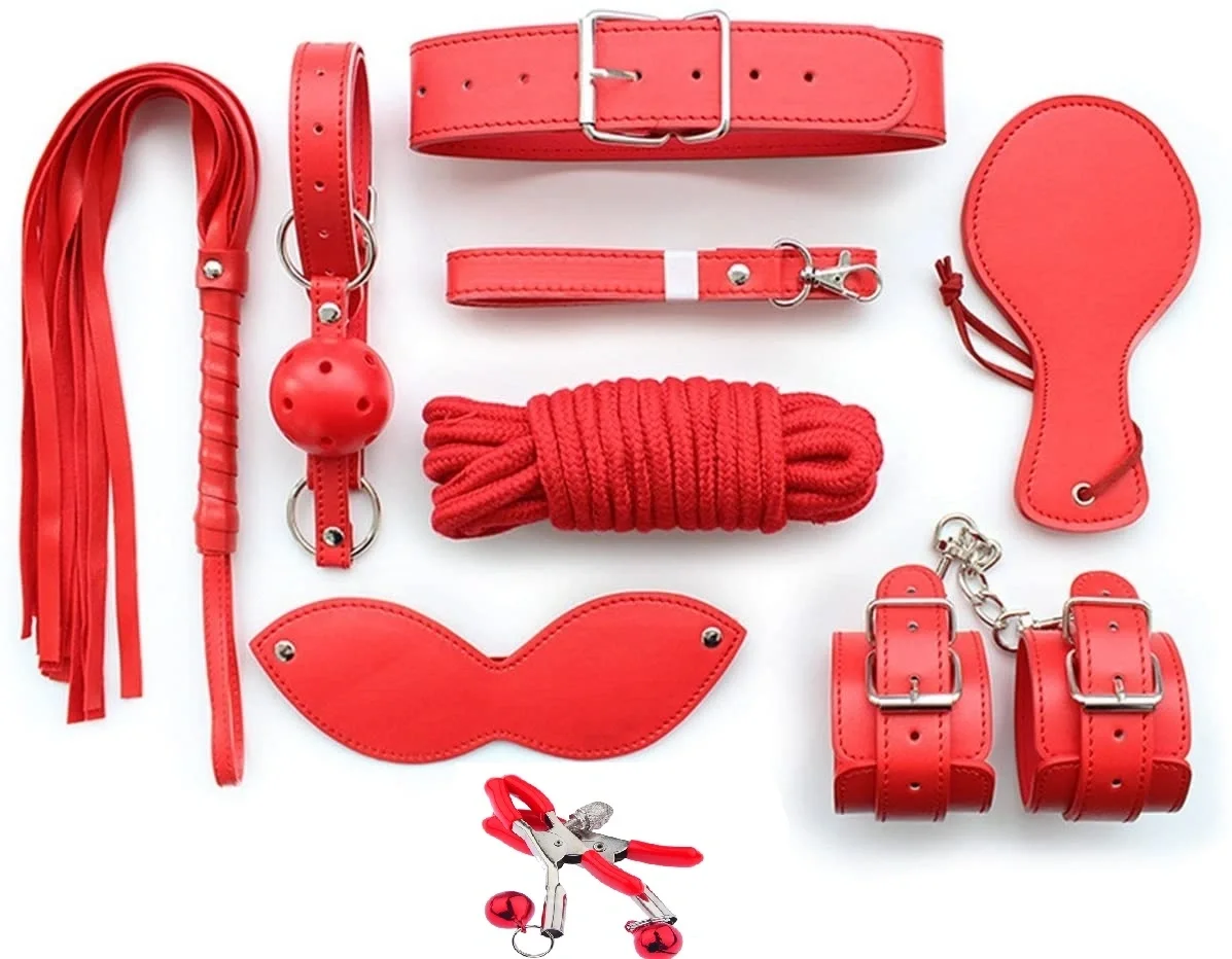 Guilty Toys Set BDSM 8 Piese Dungeon KIT Rosu