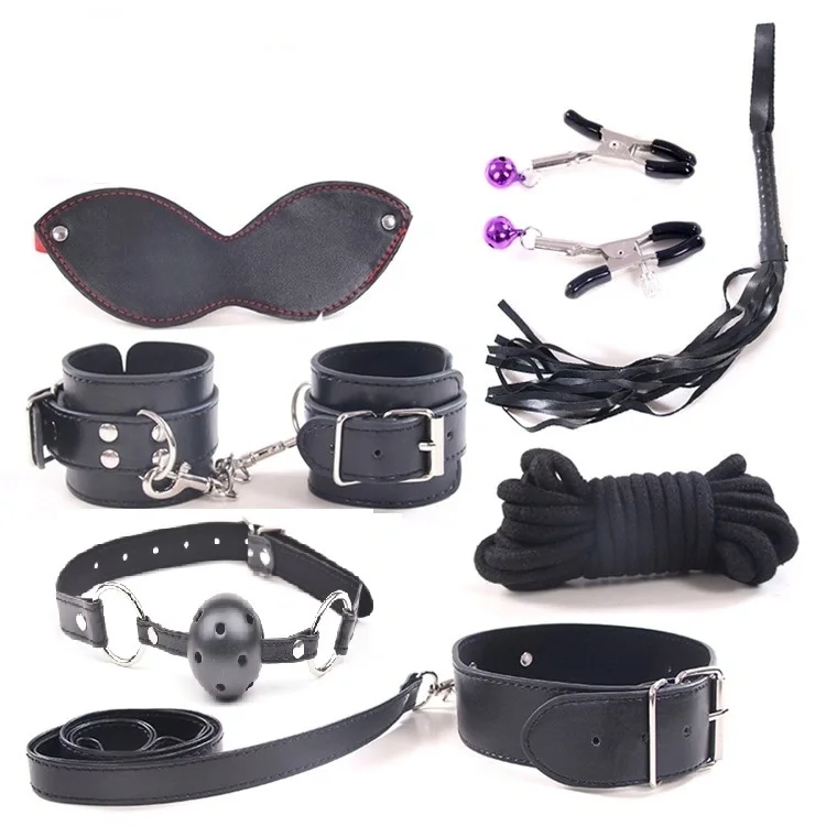 Guilty Toys Set BDSM 8 Piese Teach Me! Negru