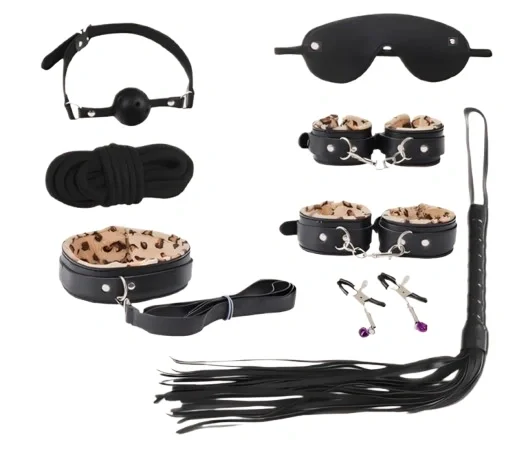 Guilty Toys Set BDSM Crazy Moments 8 Piese Leopard