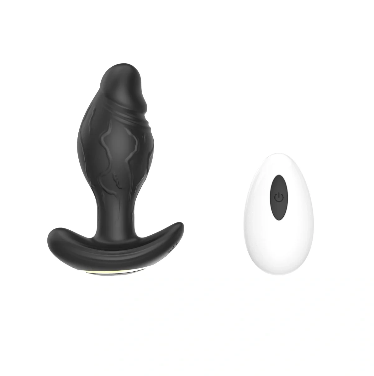 Guilty Toys Vibrator Anal Aspect Realist Remote Control Aplicatie Mobila Conectivitate Bluetooth Silicon Negru USB 11 cm