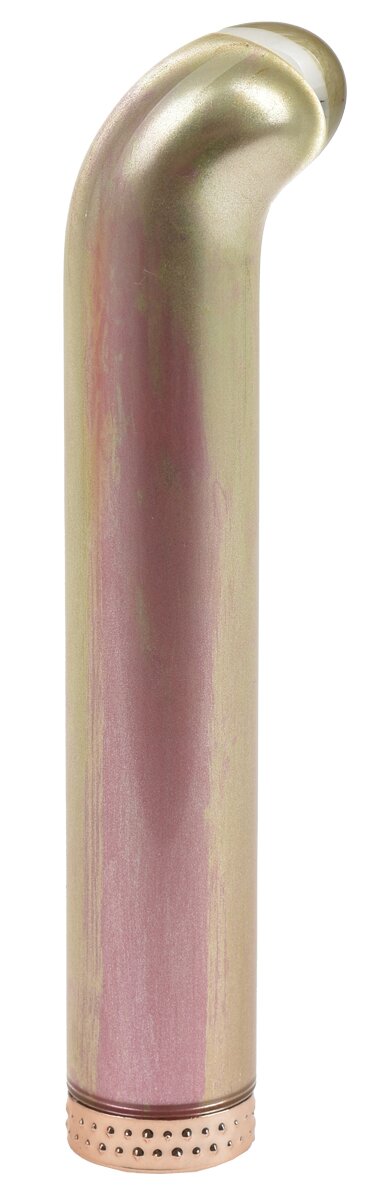 Guilty Toys Vibrator G-Spot Vibe Glass 10 Moduri Vibratii Sticla USB Magnetic Rose Gold 12 cm Glamour