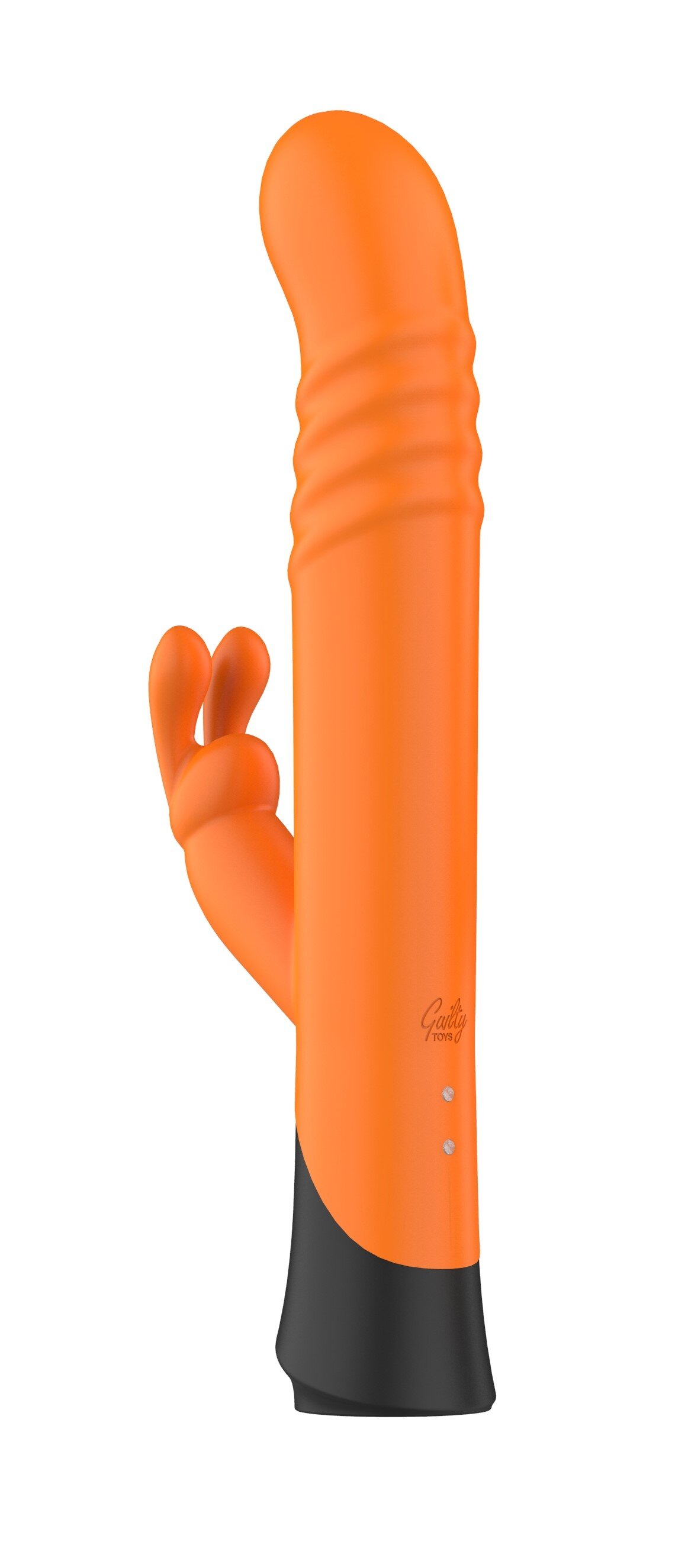 Guilty Toys Vibrator Iepuras Nova 9 Moduri Vibratii 4 Viteze Impingere Silicon USB Portocaliu/Negru 24.6 cm Cosmic Love