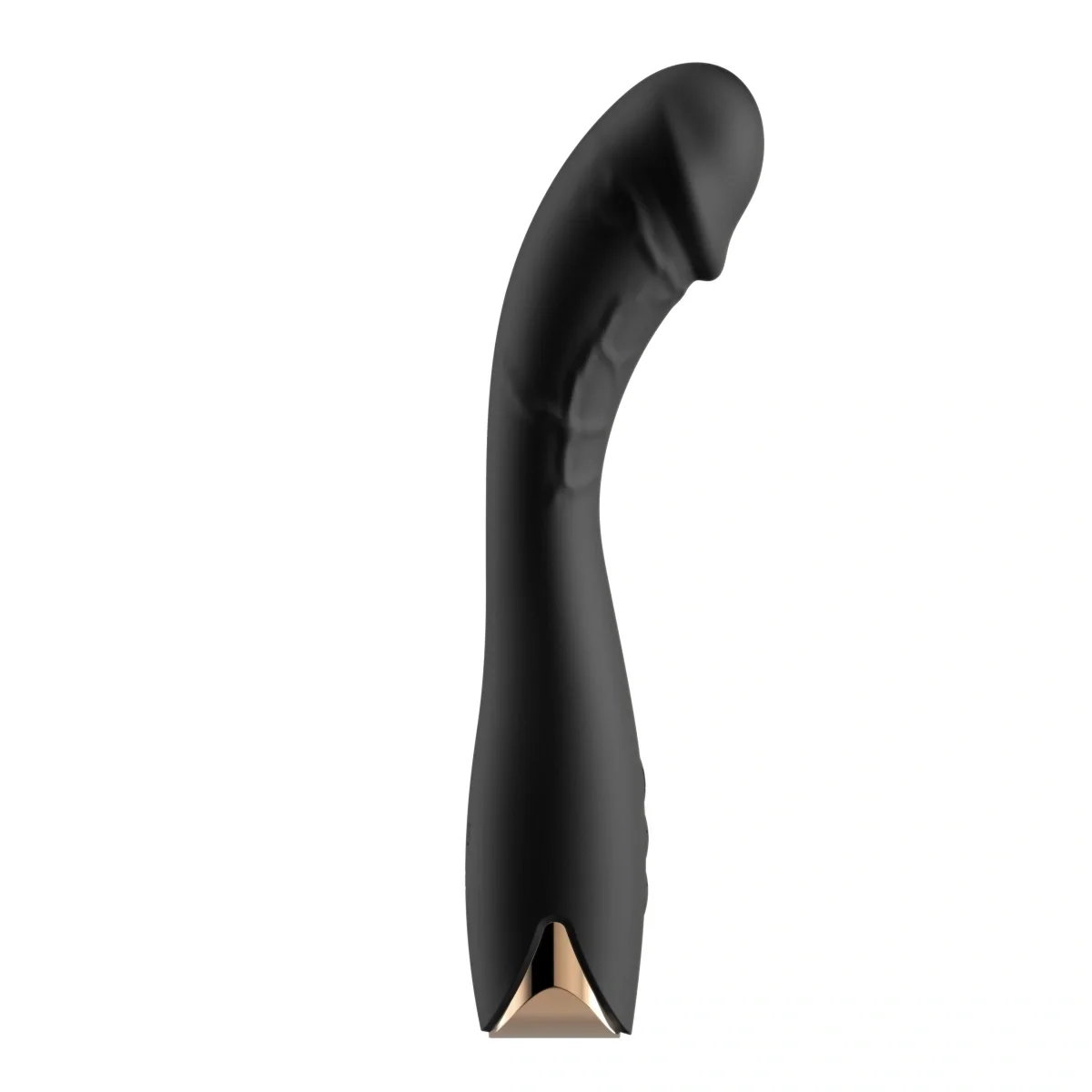 Guilty Toys Vibrator Velvet Curve pentru Punctul G 10 Moduri Vibratii 4 Viteze Silicon USB Negru 21.4 cm