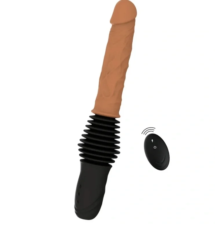 Hidden Desire Vibrator Realist cu Impingere si Ventuza Detasabila Remote Control Silicon USB Natural