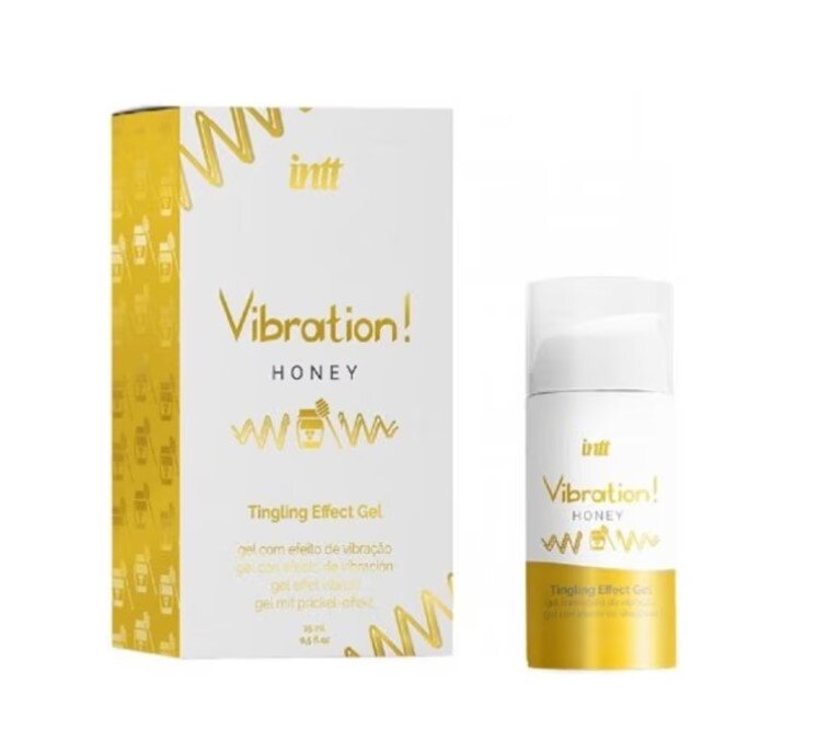 INTT Cosmetics Gel cu Efect Vibrator Aroma Miere 15 ml