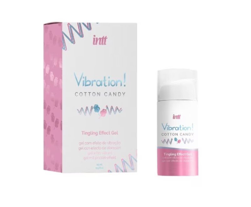 INTT Cosmetics Gel cu Efect Vibrator Aroma Vata pe Bat 15 ml