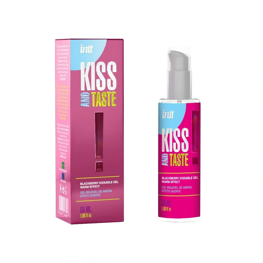 INTT Cosmetics Gel Intim Comestibil Kiss and Taste Efect Incalzire Aroma Mure 55 ml