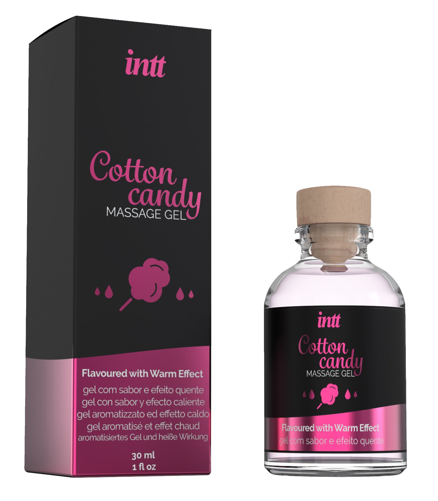 INTT Cosmetics Gel pentru Sex Oral Cotton Candy Warm Effect 30 ml