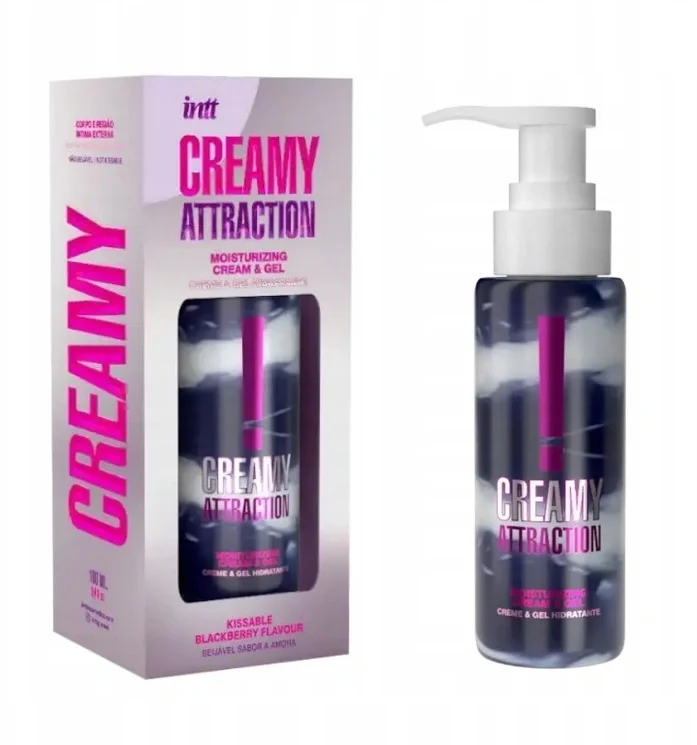 INTT Cosmetics Lotiune 2 in 1 Hidratanta Crema si Gel Creamy Attraction Aroma Mure 100 ml