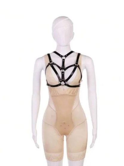 JGF Toys Sistem Harness Cage Piele Ecologica OS JGF Lingerie