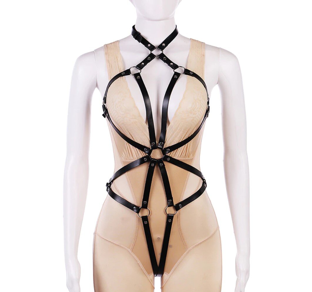 JGF Toys Sistem Harness Lorelei Piele Ecologica OS JGF Lingerie