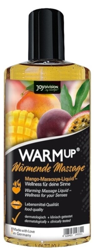 JOY DIVISION Ulei de masaj Warmup - Mango si Maracuya 150 ml