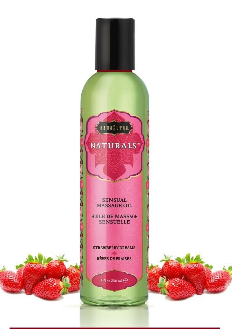 Kama Sutra Ulei de Masaj Naturals cu Aroma de Capsuni 236 ml