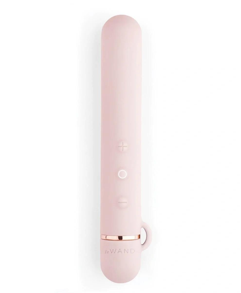 Le Wand Vibrator Baton cu Accesoriu Detasabil Silicon USB Roz 12.4 cm