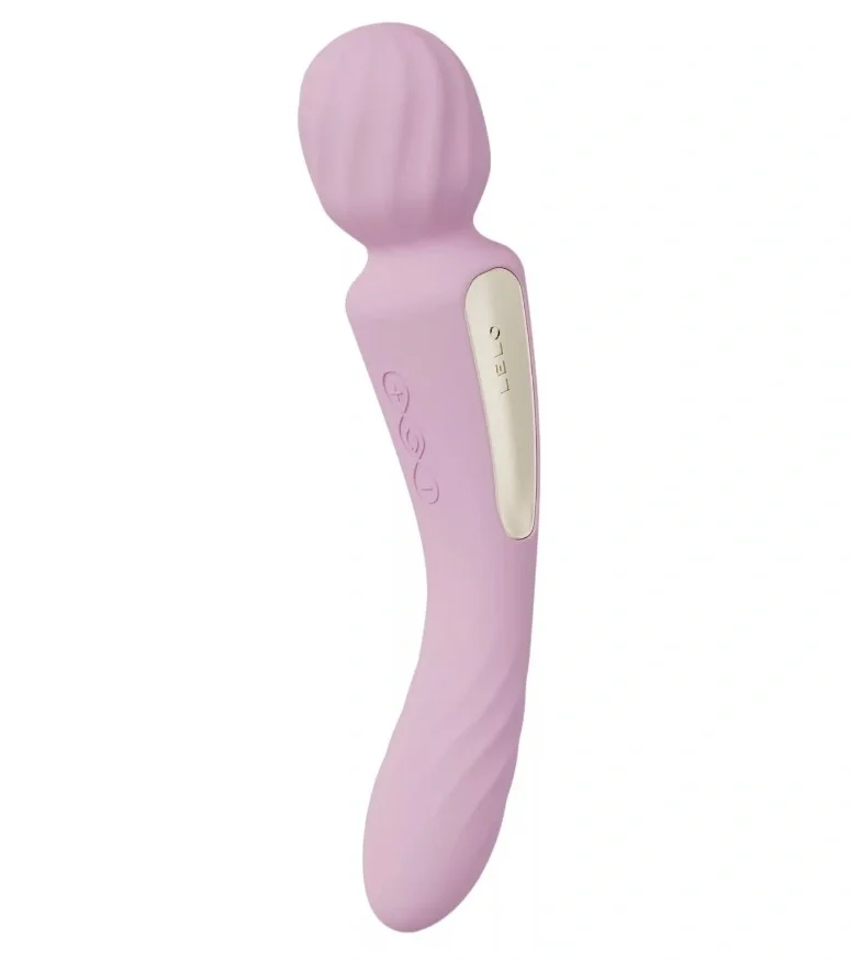 LELO Vibrator Double-Ended Wand SWITCH Aplicatie Mobila Connect Silicon USB Roz 21.7 cm