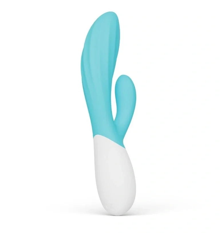 LELO Vibrator INA Twist Control Aplicatie Mobila Silicon USB Albastru Deschis 19.5 cm
