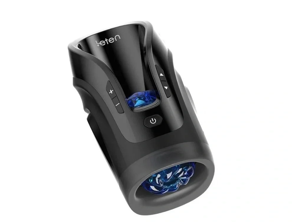 Leten Masturbator Auto Thrusting-Luxury Functie Telescopica 10 Moduri+10 Viteze USB Negru