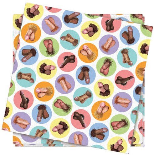 Little Genie Set 8 Servetele Dirty Napkins Mini Penis