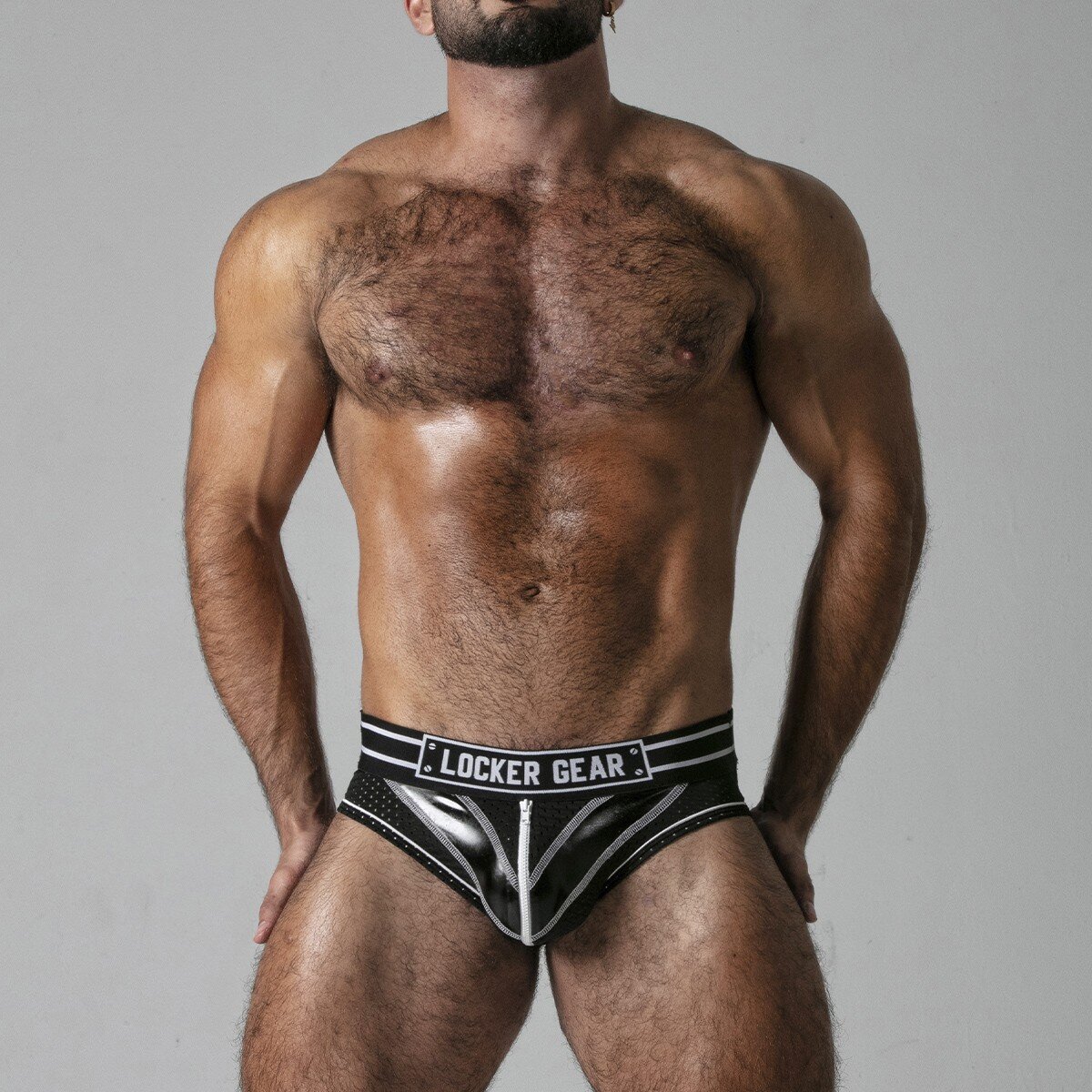 Locker Gear Bikini Suspensori Massive Rude Brief Alb Marimea 38-M