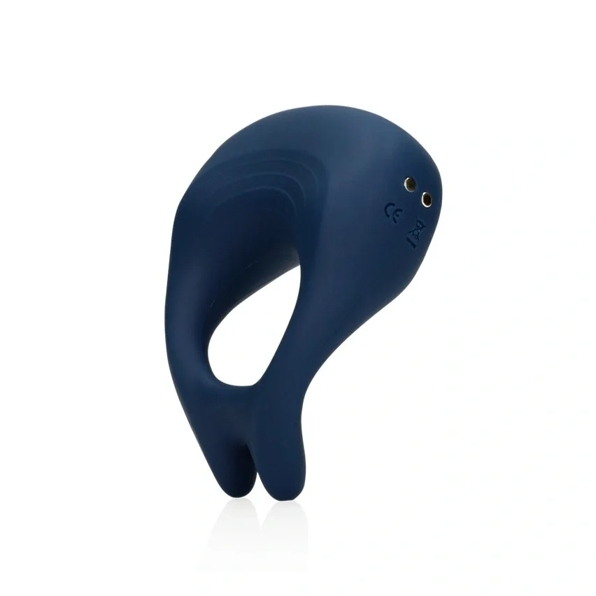 Loveline Inel Penis Pointed Vibrating Cock Ring 10 Moduri Vibratii Silicon USB Albastru