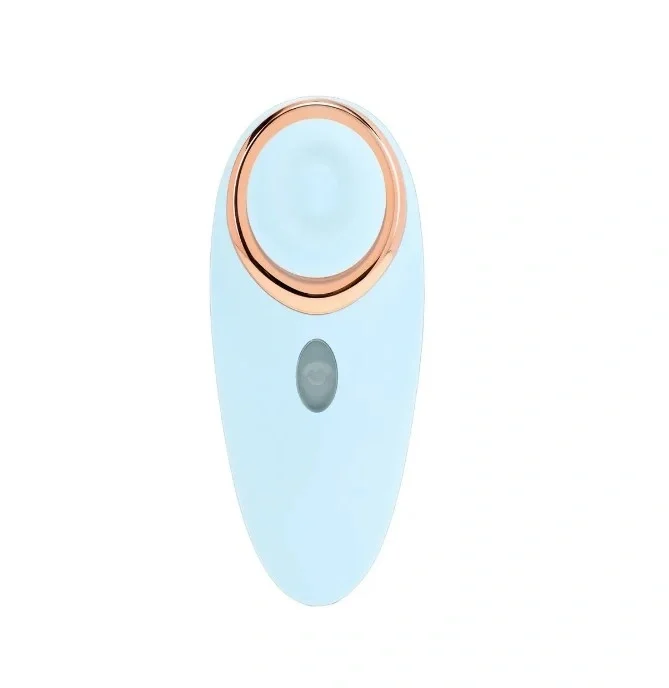 Loveline Stimulator Aurie 15 Moduri Tapare 2 Accesorii Interschimbabile Silicon si ABS USB Magnetic Albastru 12 cm