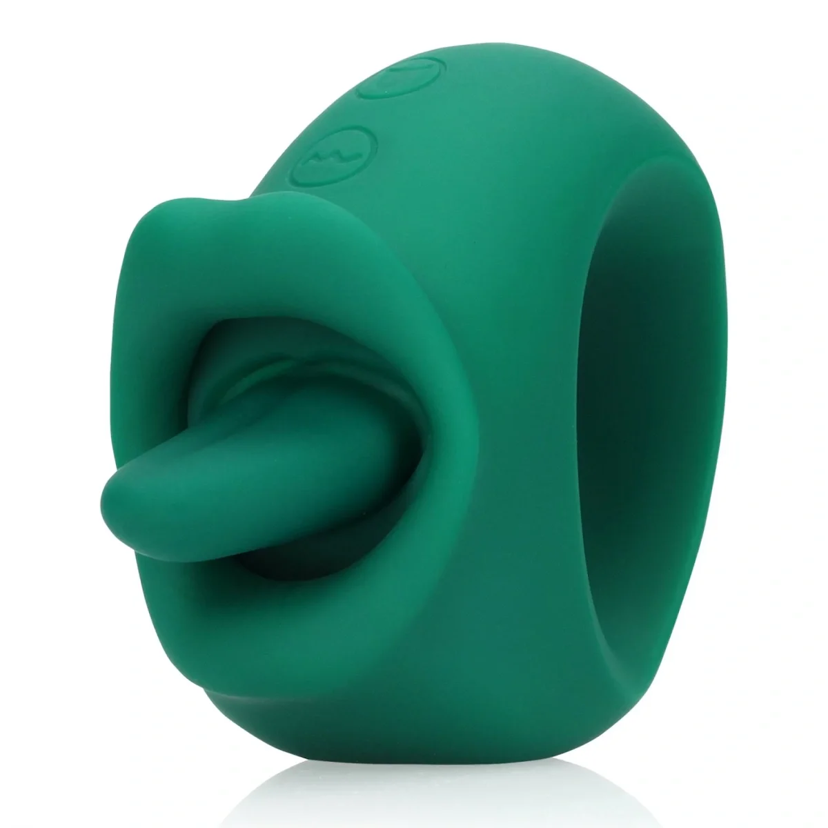 Loveline Stimulator Clitoris Licking&Vibrating 20 Moduri Stimulatoare Silicon USB Verde 8.5 cm