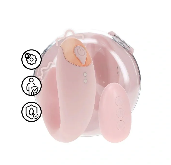 Loveline Vibrator Daydream Remote Control 10 Moduri Vibratii Silicon USB Magnetic Roz 8.5 cm