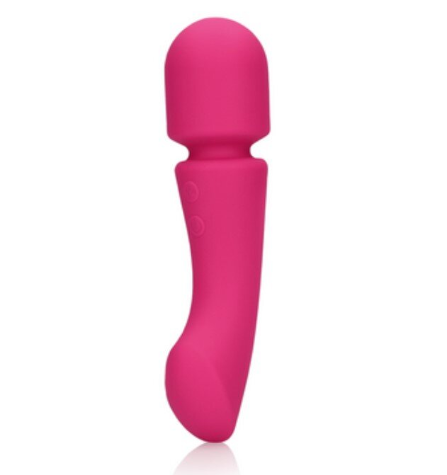 Loveline Vibrator Double-Sided Wand 20 Moduri Vibratii Silicon USB Roz 16.5 cm