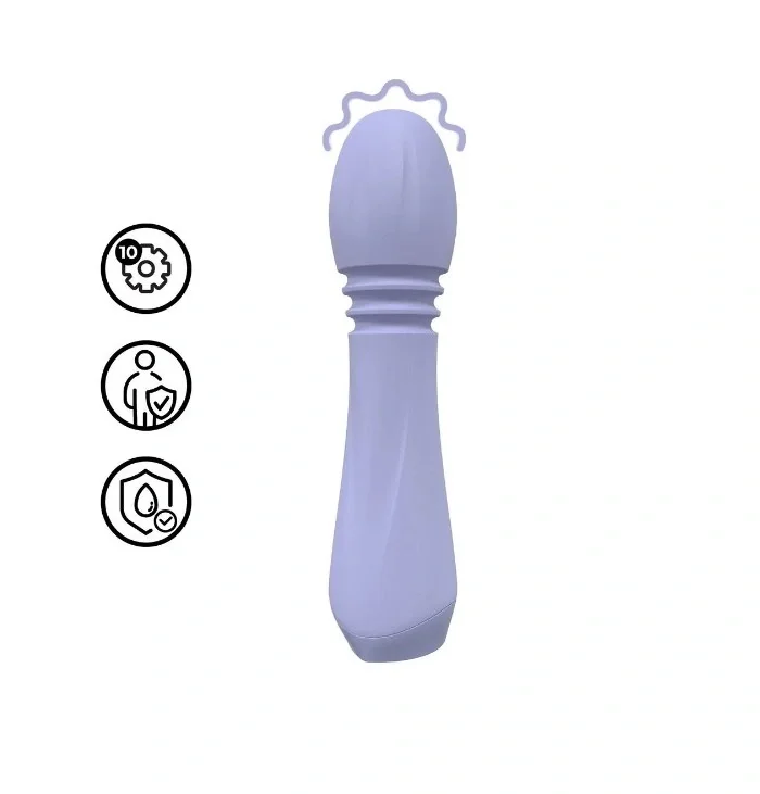 Loveline Vibrator Flexible Mini Wand 10 Moduri Vibratii Silicon USB Mov 13.5 cm