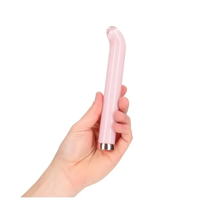 Loveline Vibrator G-spot Glass 10 Moduri Vibratii Sticla USB Magnetic Roz 18 cm