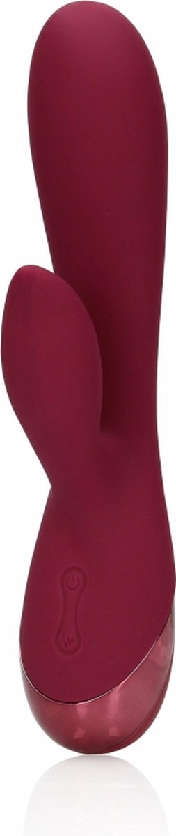 Loveline Vibrator Iepuras 10 Moduri Vibratii Silicon USB Visiniu 20 cm