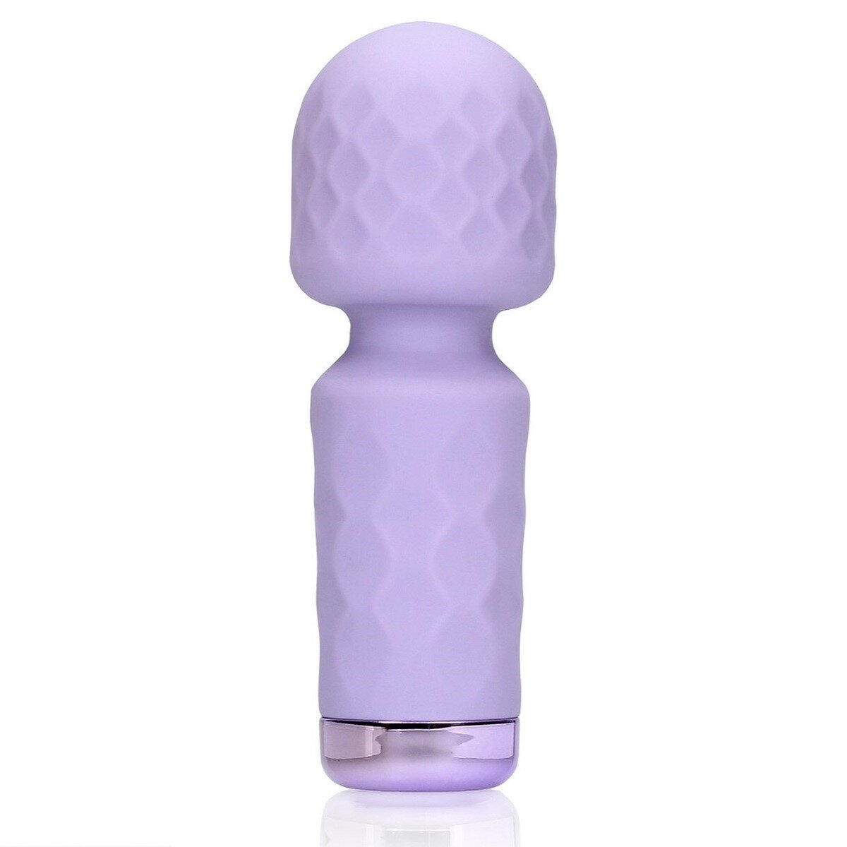 Loveline Vibrator Masaj Mini Wand Night Magic 10 Moduri Vibratii Silicon USB Mov 11.4 cm
