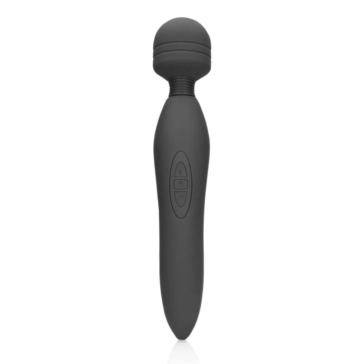 Loveline Vibrator Masaj Powerful Wand 20 Moduri Vibratii Silicon USB Gri 30.5 cm