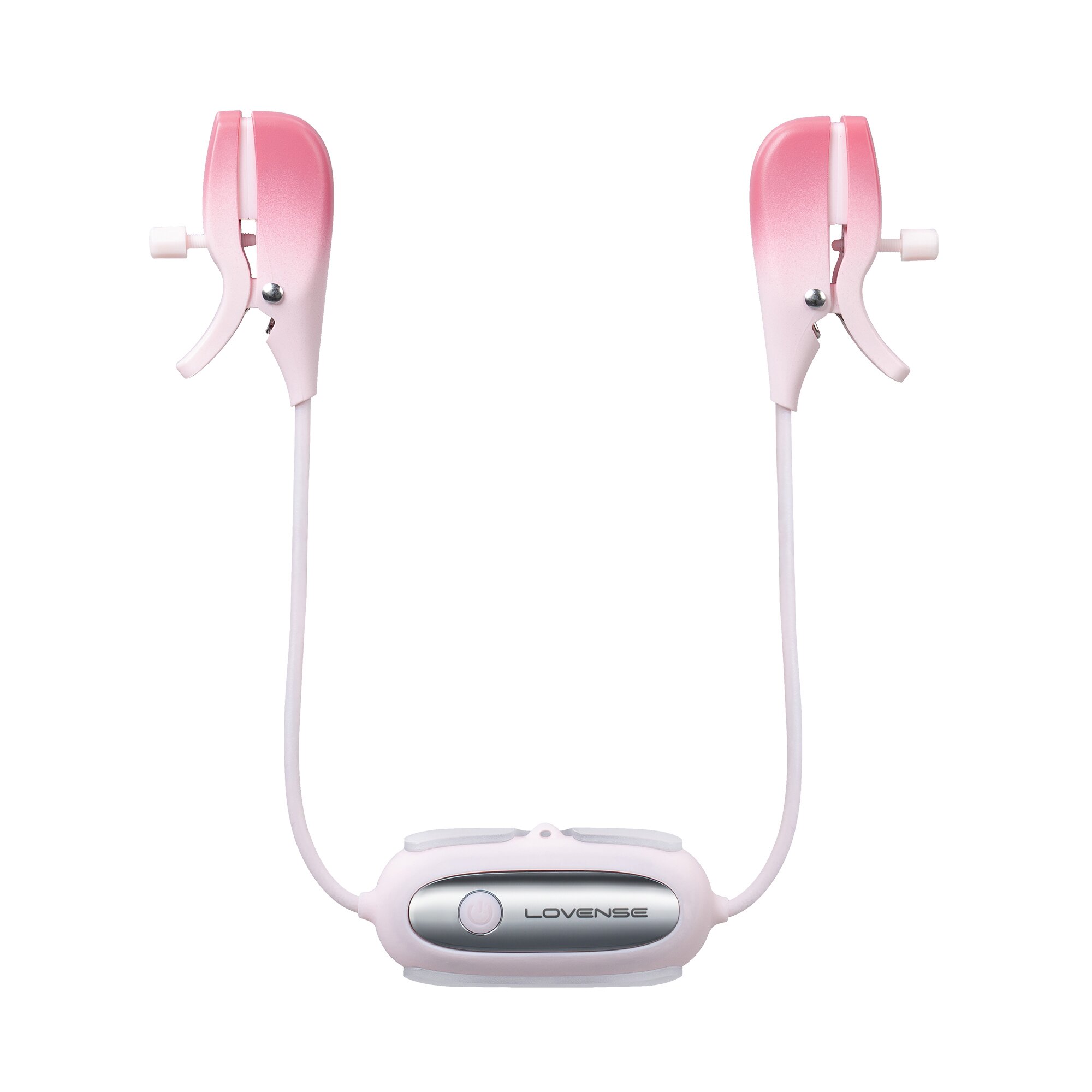 Lovense Clame pentru Sfarcuri Gemini Bluetooth Control Free App Silicon Roz