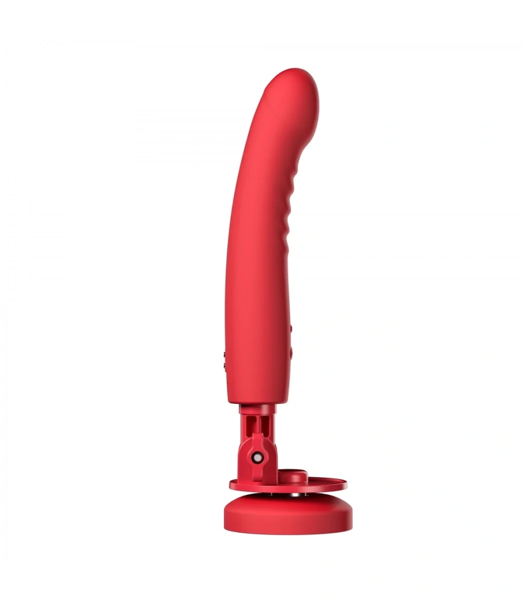 Lovense Vibrator Mission 2 cu Ventuza App Control Silicon USB Rosu 20 cml