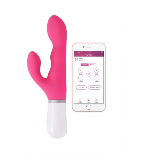 Lovense Vibrator Rabbit Nora Bluetooth Control Free App Silicon Roz