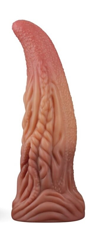 LoveToy Dildo Limba Strat Dublu Silicon Platinum 26 cm