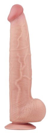 LoveToy Dildo Realist King Sized Sliding Skin TPE Natural 34 cm