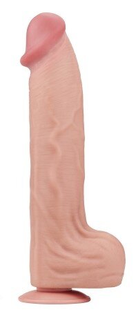 LoveToy Dildo Realist King Sized Sliding Skin TPE Natural 36 cm