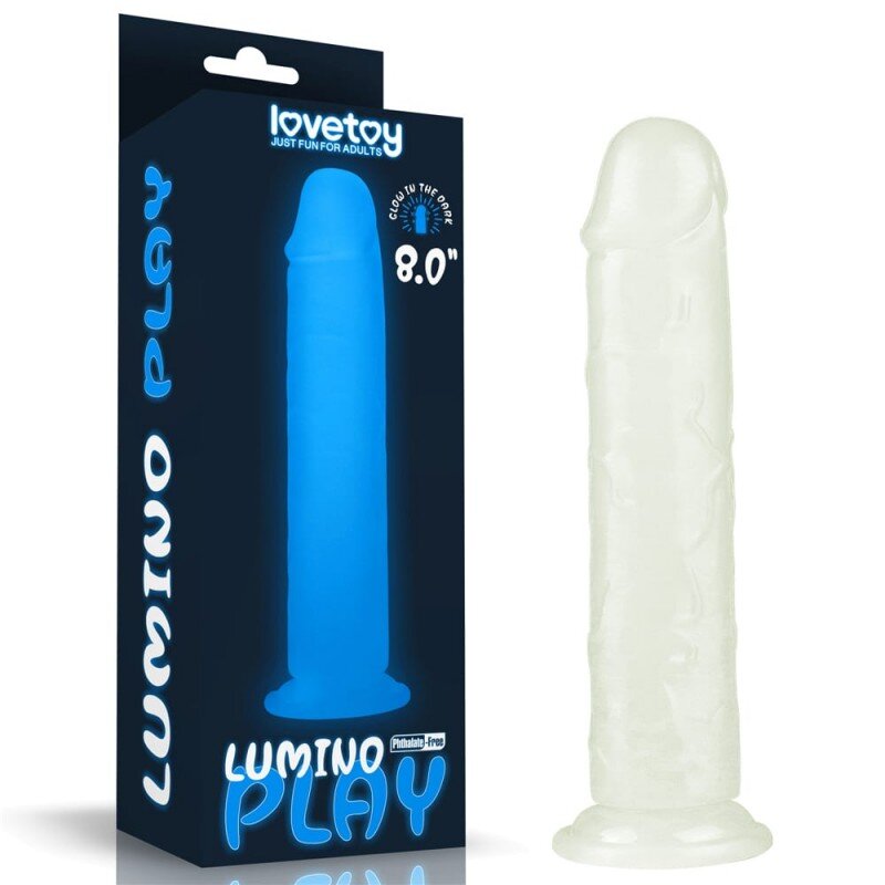 LoveToy Dildo Realist Lumino Play Glow in the Dark 22 cm