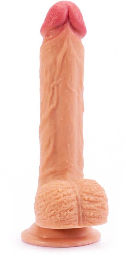 LoveToy Dildo Silicon Dual Layered Natural 21.5 cm
